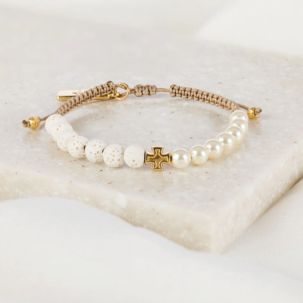 White & Gold Perfectly Imperfect for Her Bracelet